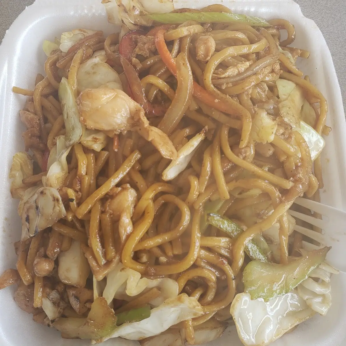 Chow Mein Stir-Fried Vegetables with Chicken