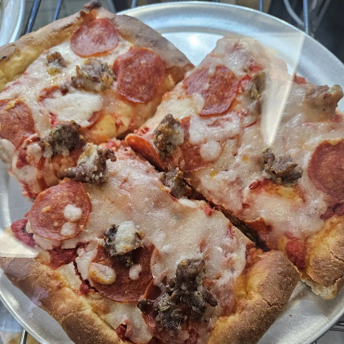 Sicilian Slice with Pepperoni Pizza