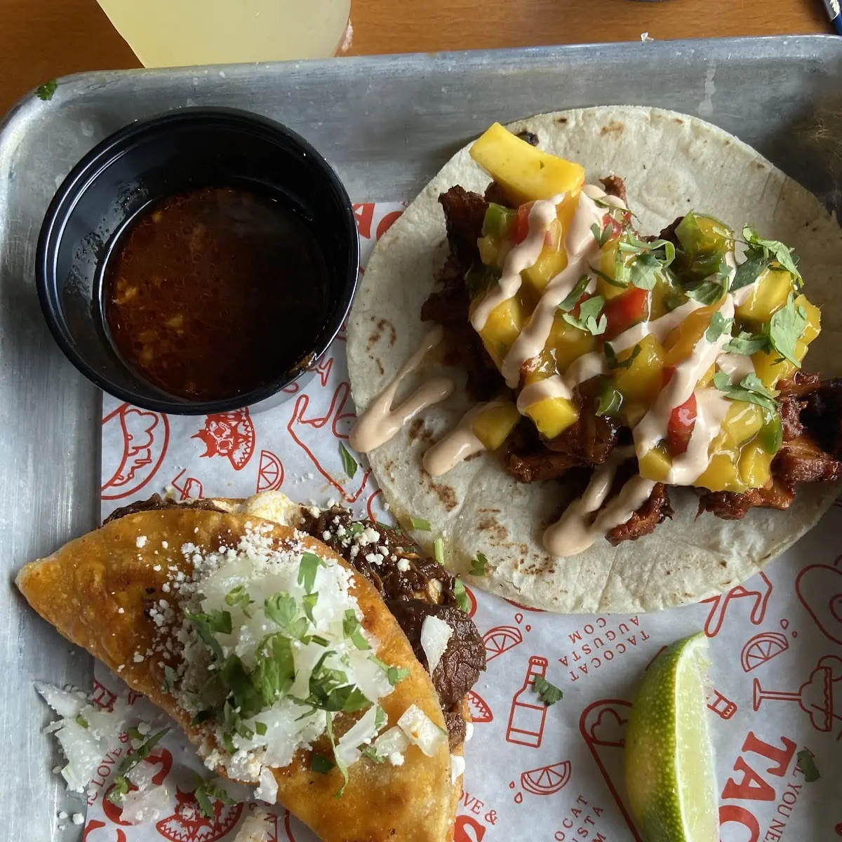 Burria and Chicken Tacos