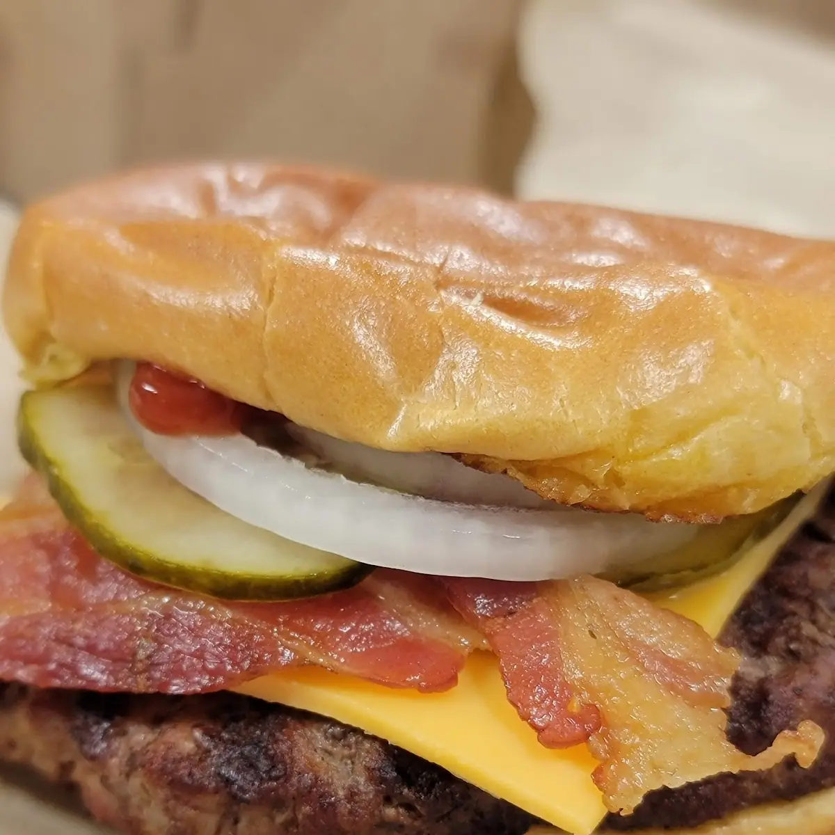 Bacon Cheeseburger with Fries