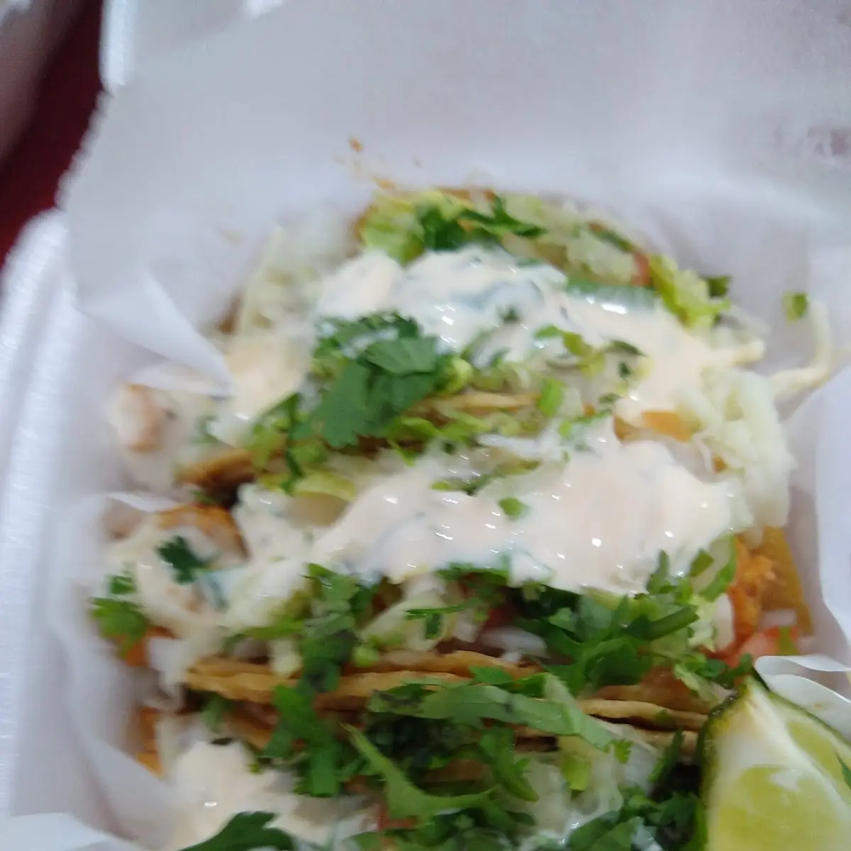 Chicken Taco Order
