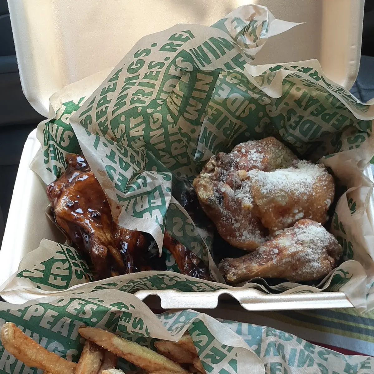 Chicken Wings and Fries