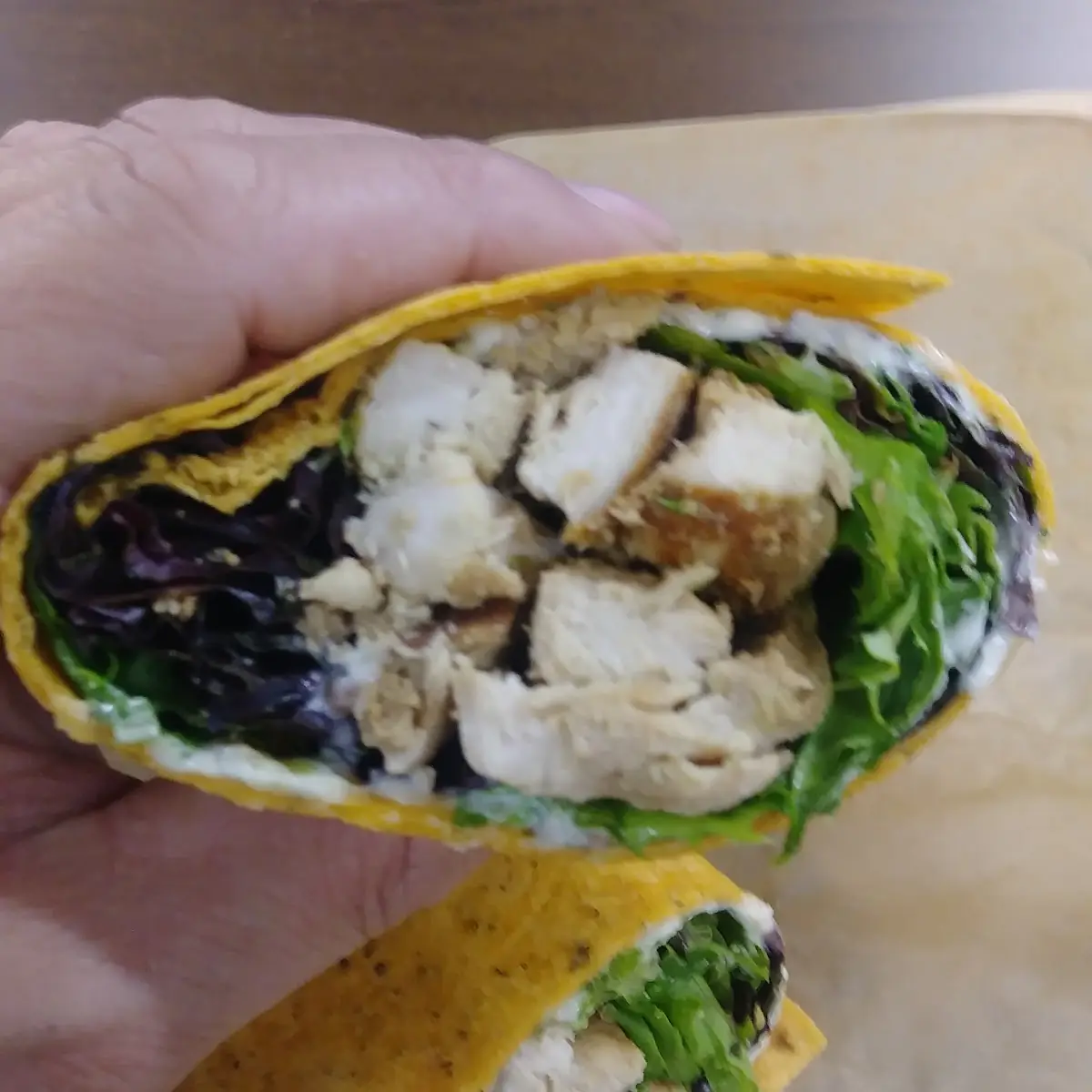 Chicken Wrap with Mixed Greens