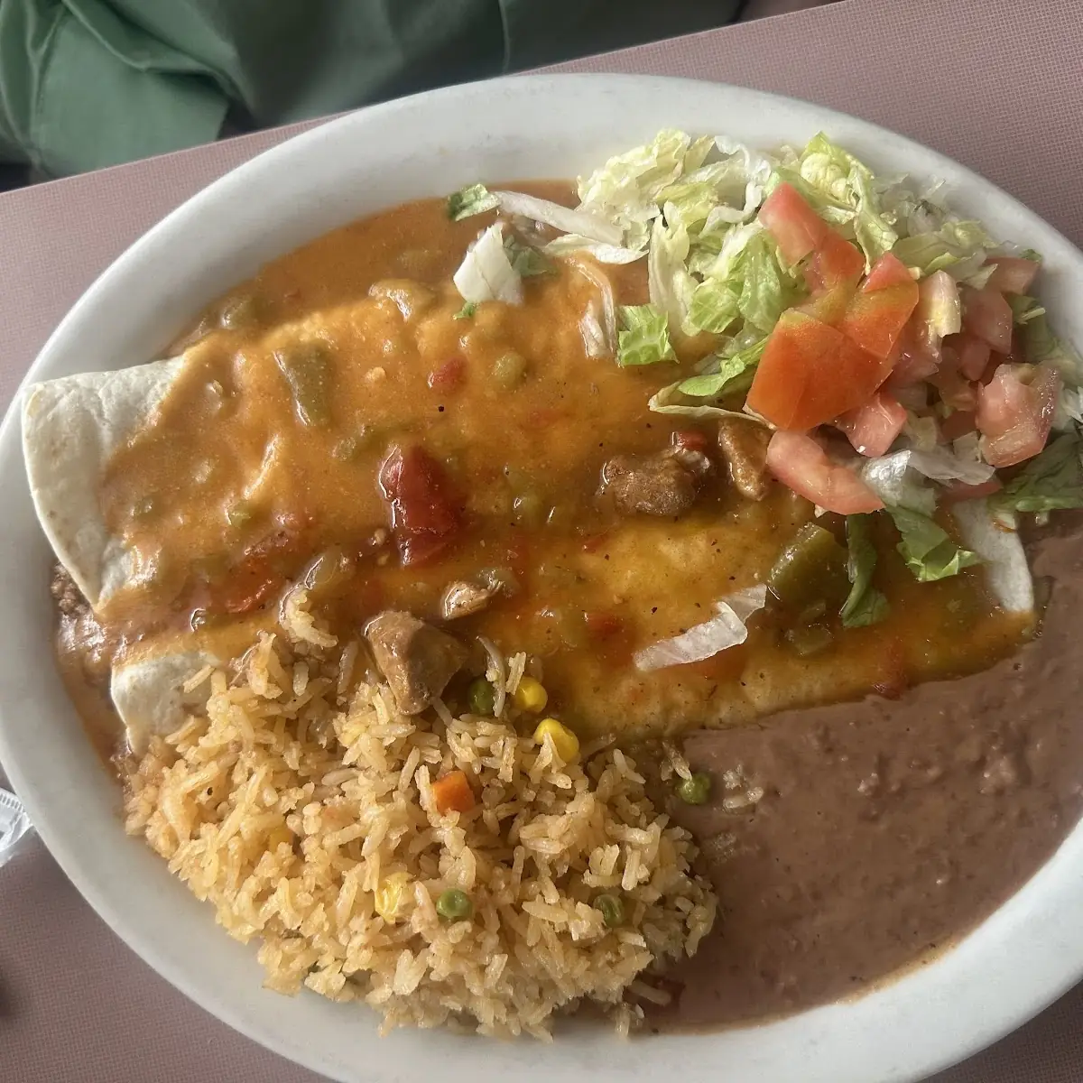 Chili Relleno Plate and Enchiladas