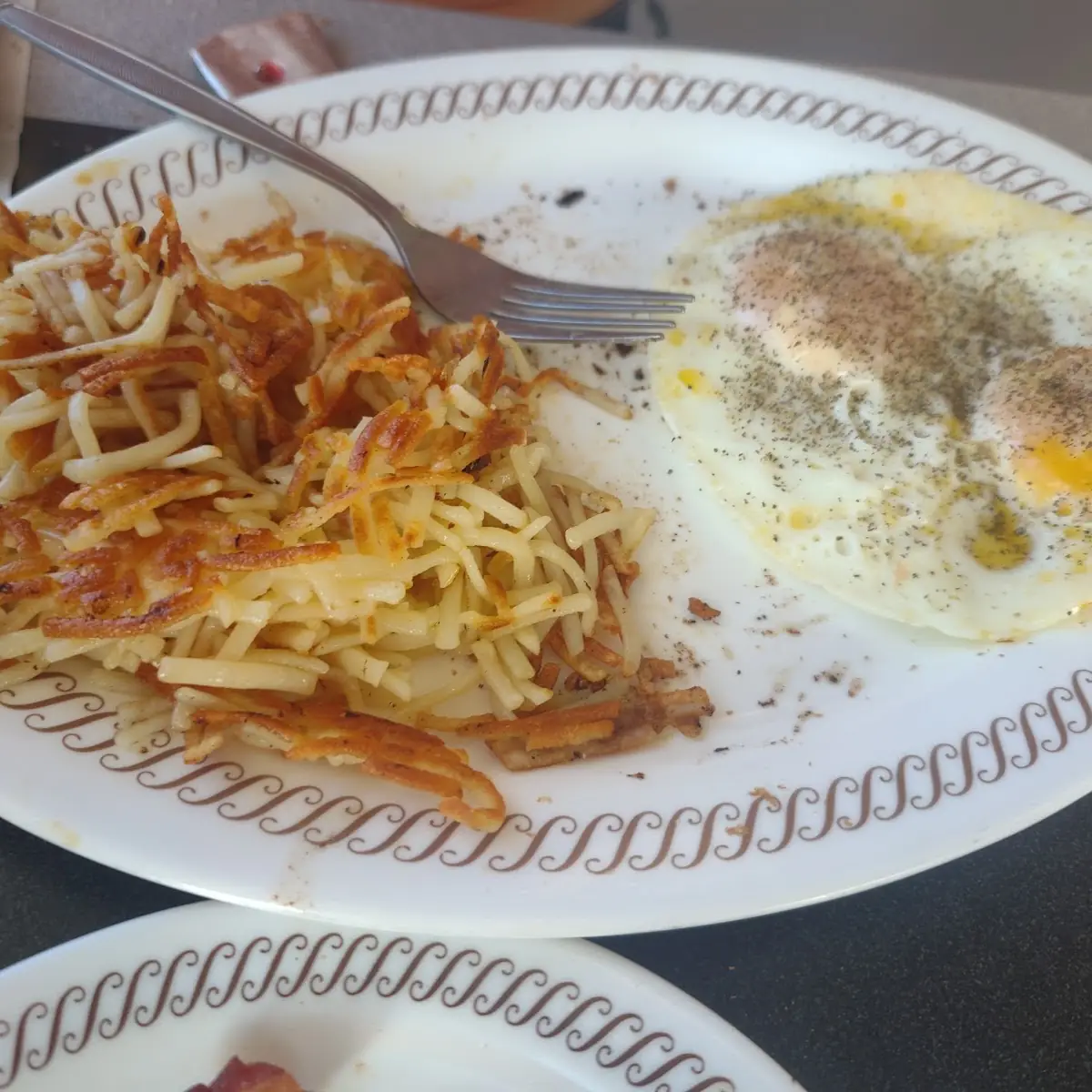 Sunny Side Up and Hash Browns