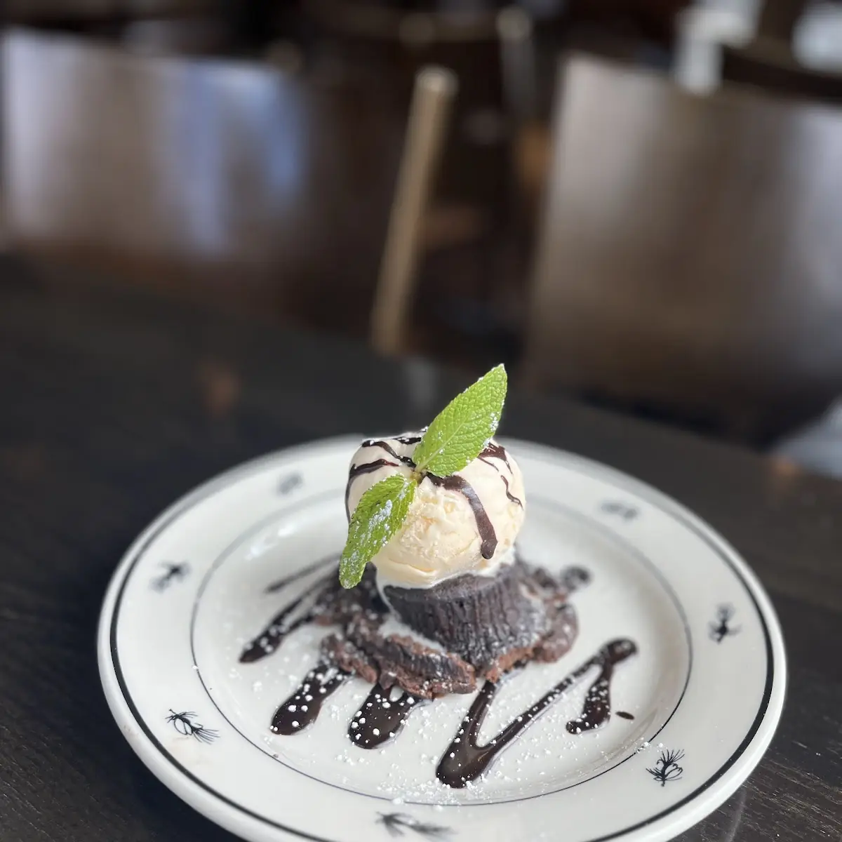 Warm Chocolate Brownie a'La Mode
