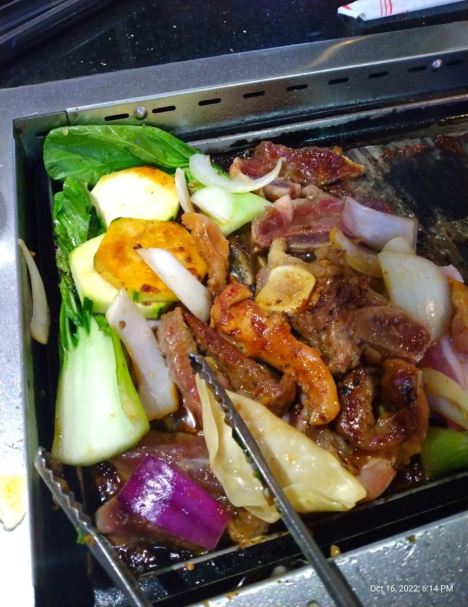 Korean BBQ Chicken and Beef Short Ribs