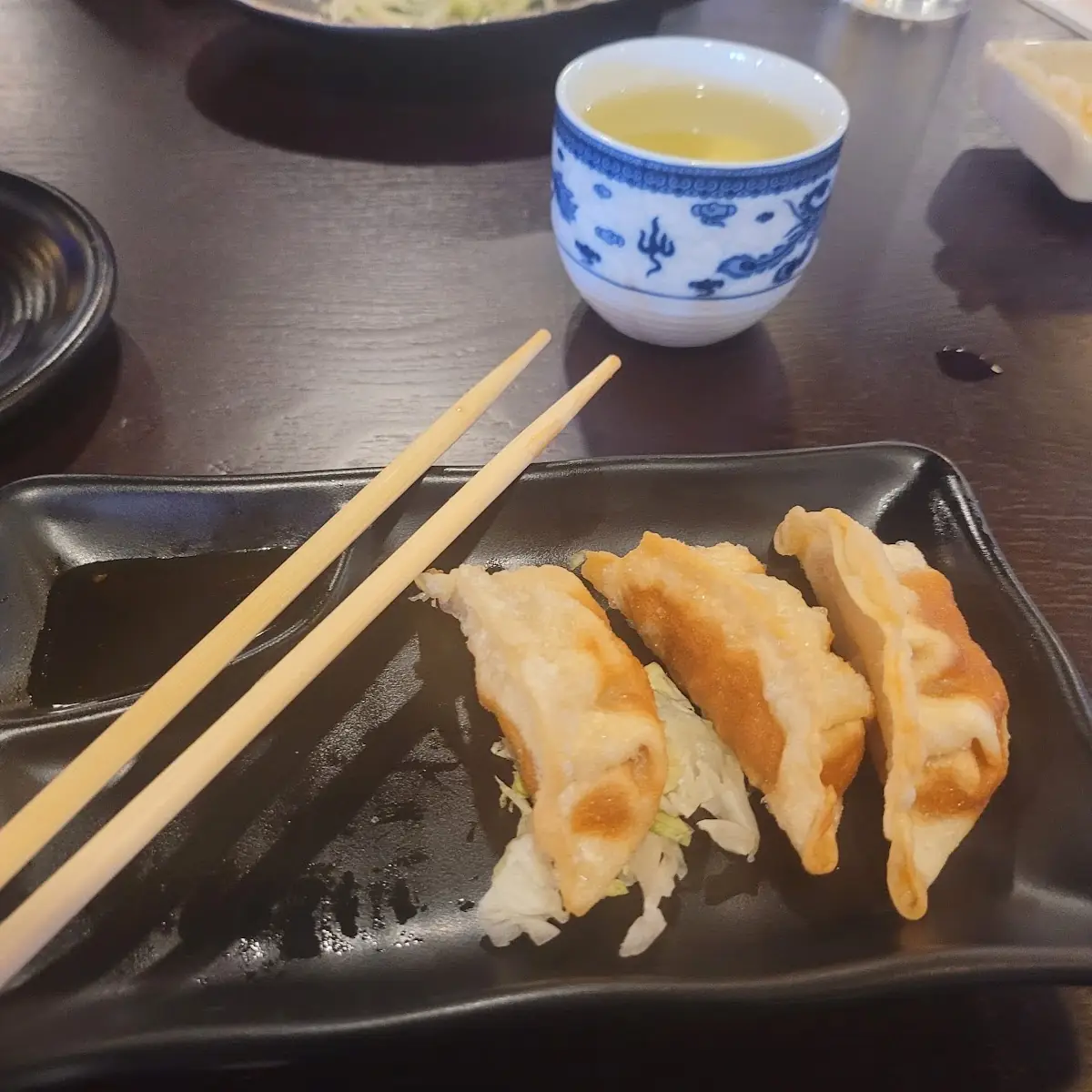 Fried Gyoza with Dipping Sauce