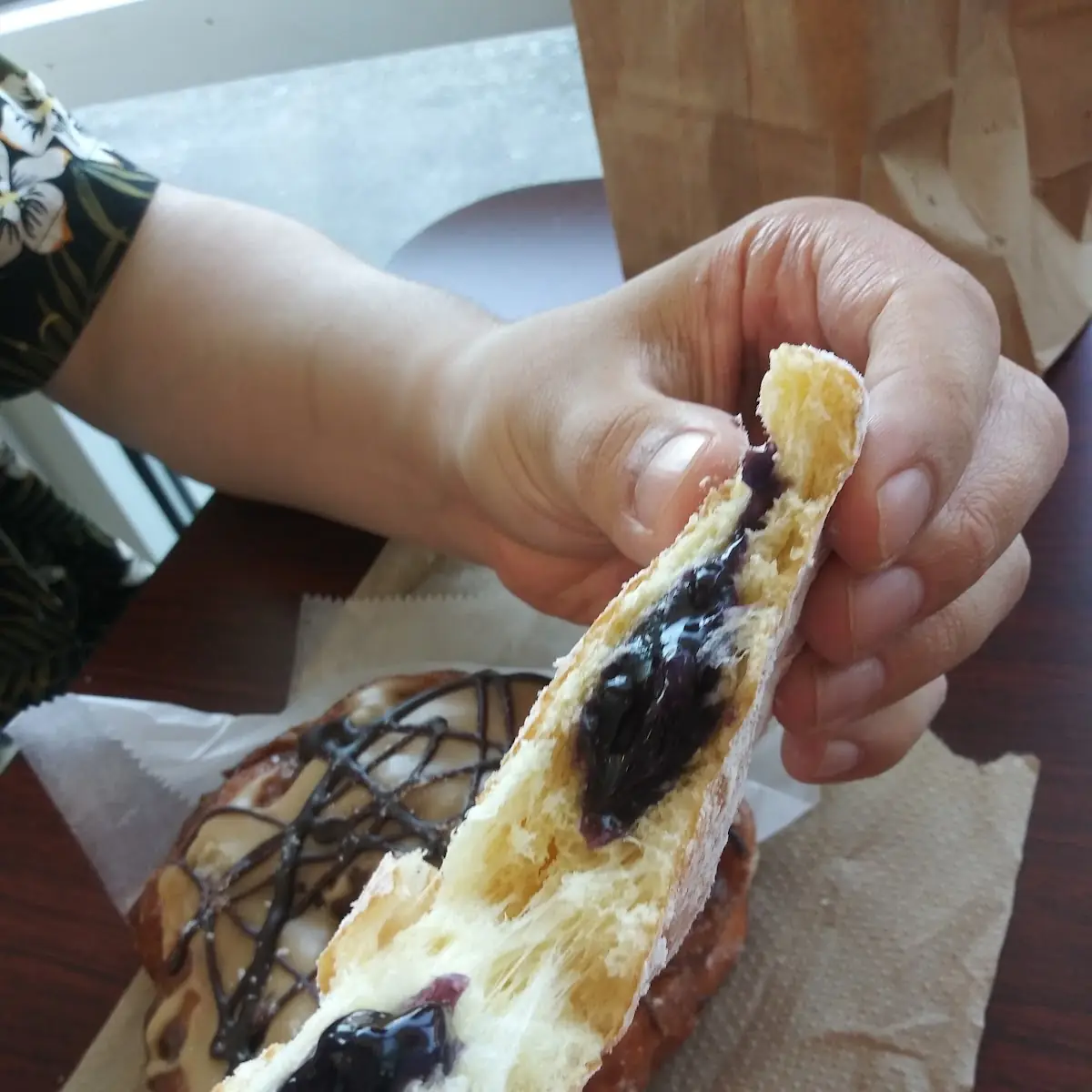 Blueberry Filled Donut