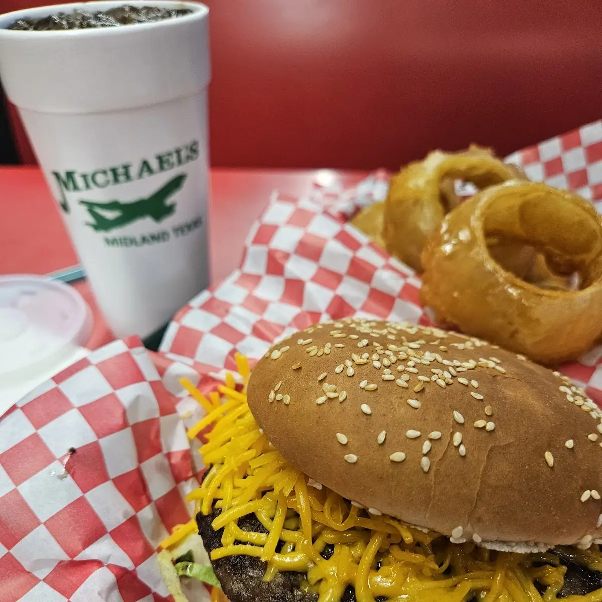 Burger with Cheddar Cheese