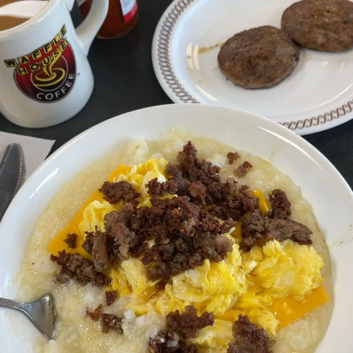 Sausage Egg & Cheese Grits Bowl