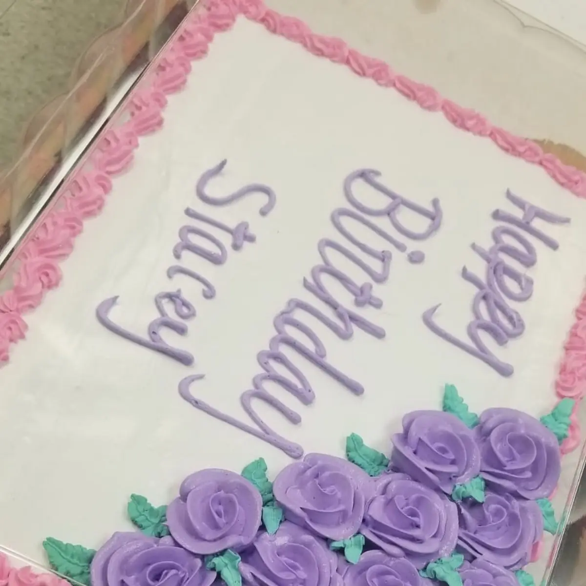 Marbel Half Sheet Cake