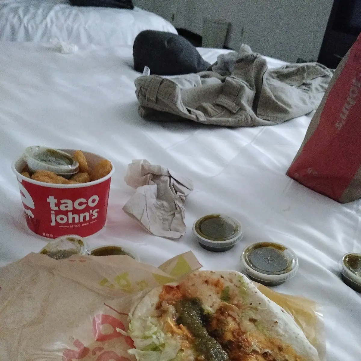 Soft Shell Tacos and Potato Ole's
