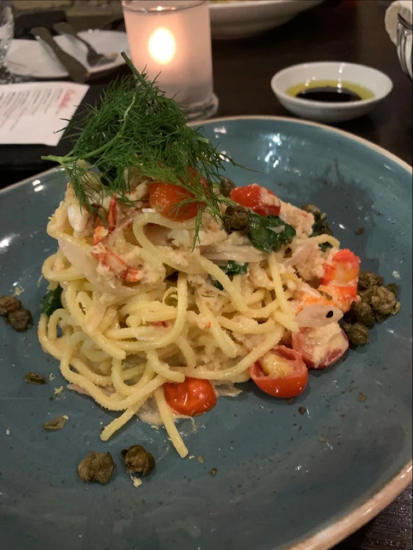 Lobster Spaghetti, Garlic's of London