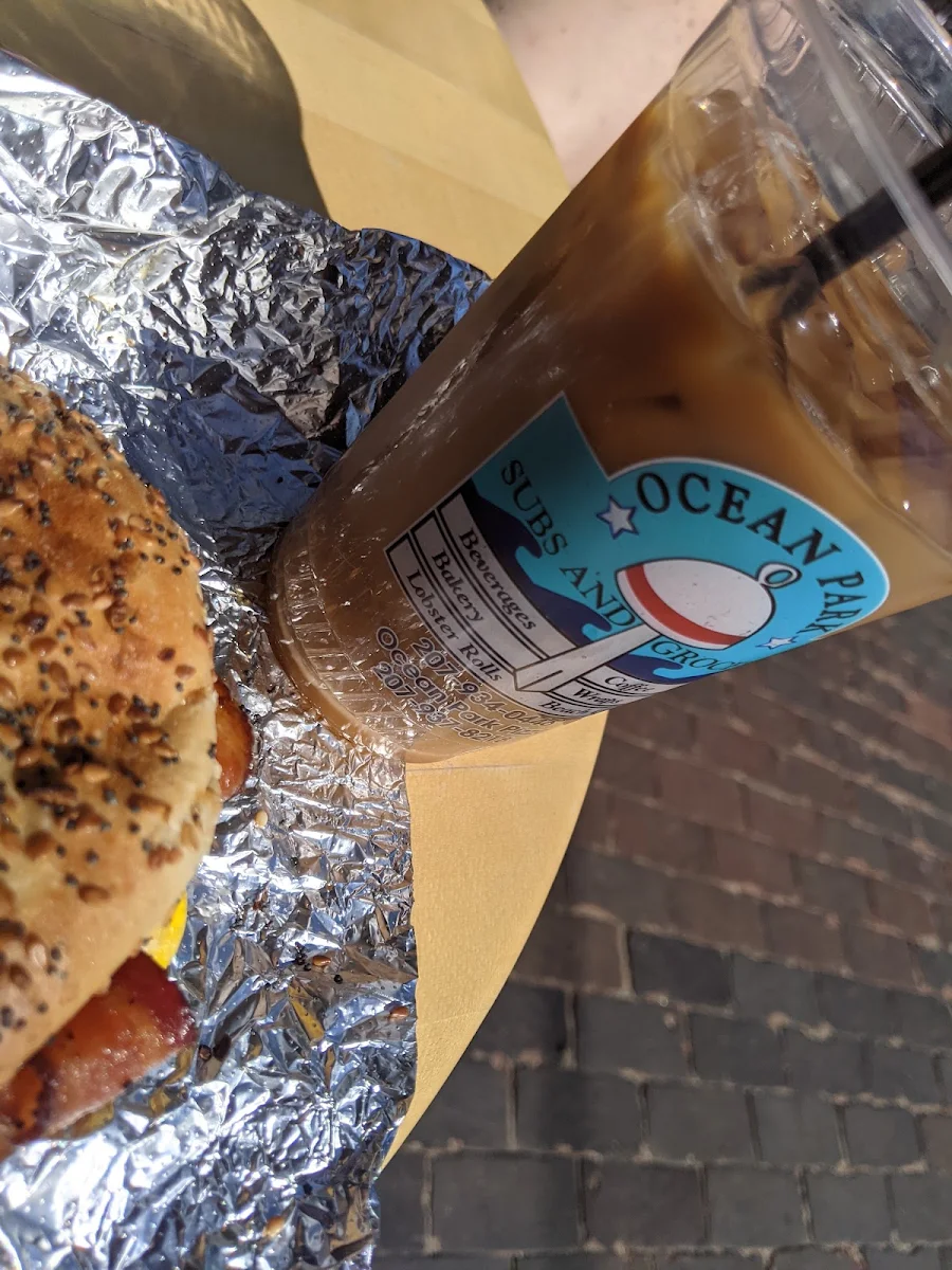 Everything Bagel with Bacon Egg and Cheese
