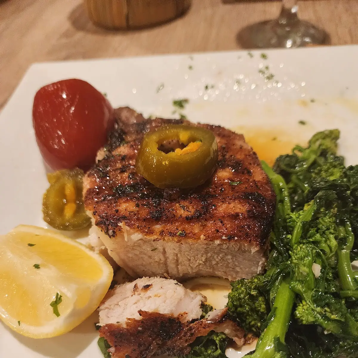 Pork Chop with Cherry Pepper
