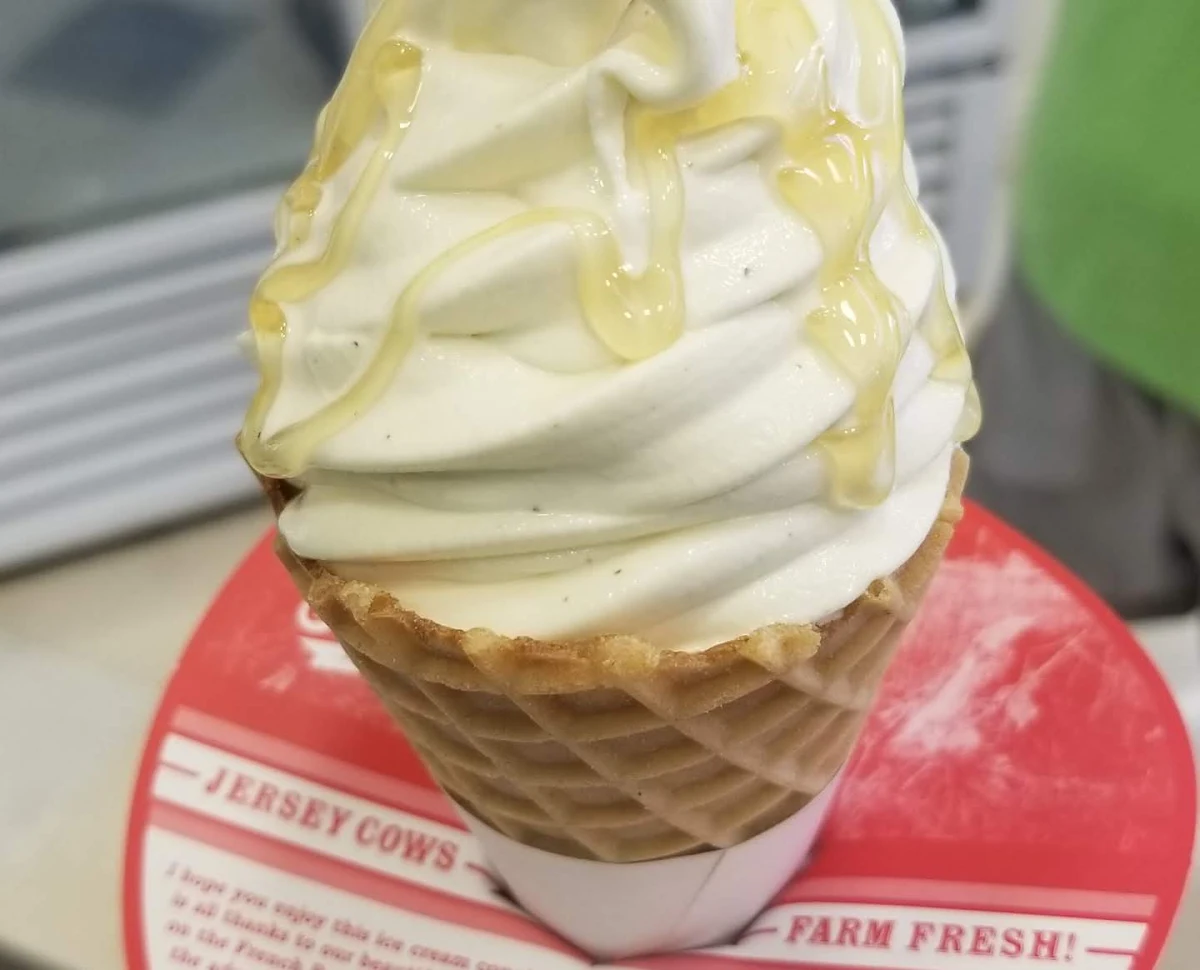 Honey Lavender Ice Cream Cone