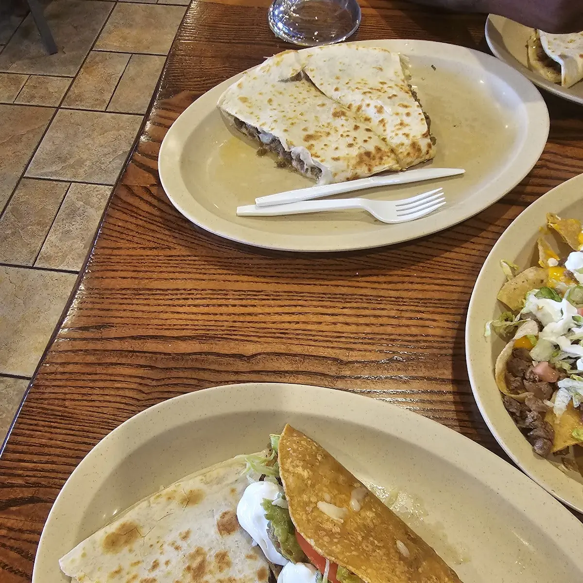 Steak Quesadilla and Crispy Taco