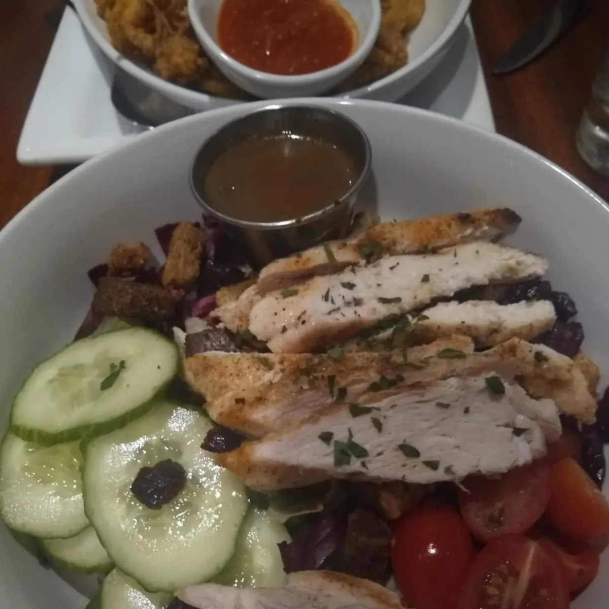 Salad with Added Chicken