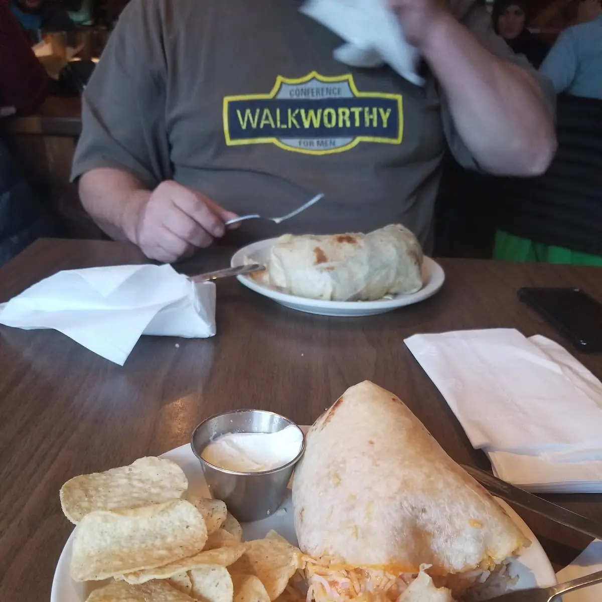 Spicy Shrimp Burrito
