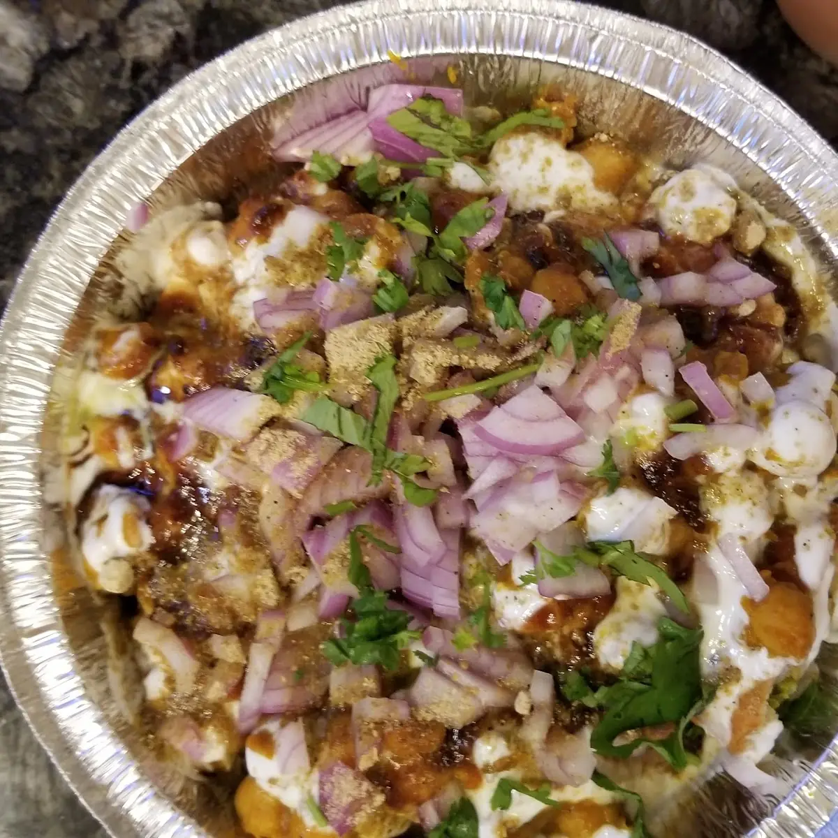 Vegetable Samosa Chaat