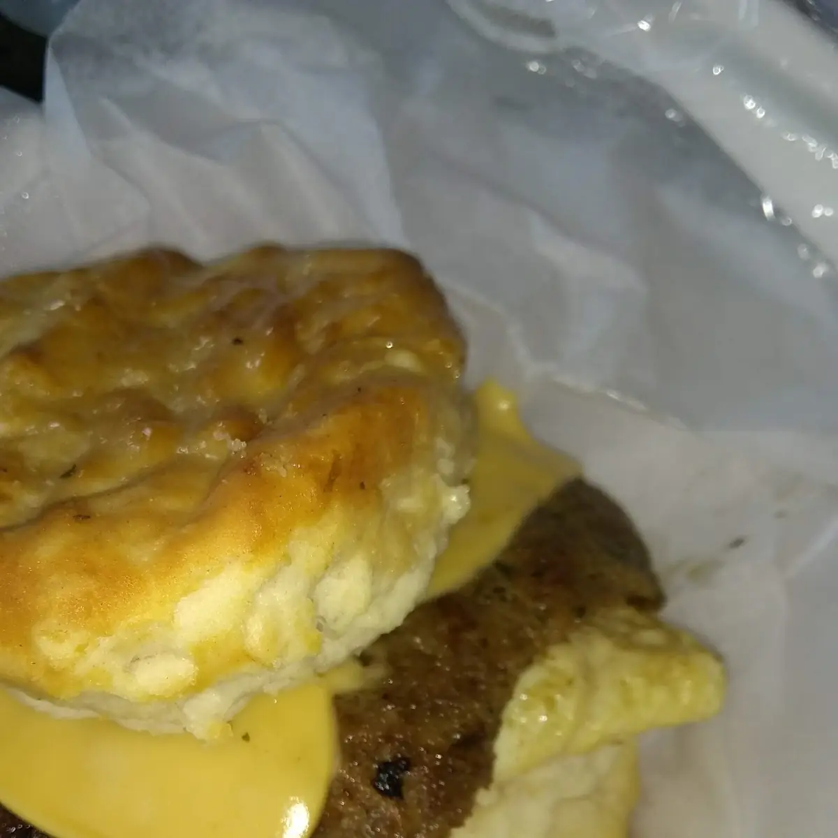 Steak Egg and Cheese Biscuit