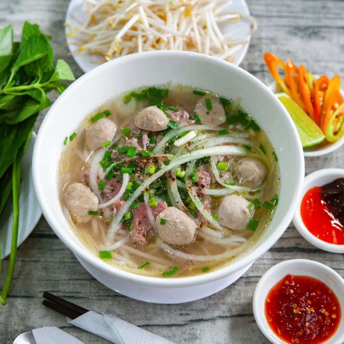 Pho Rice Noodle Soup