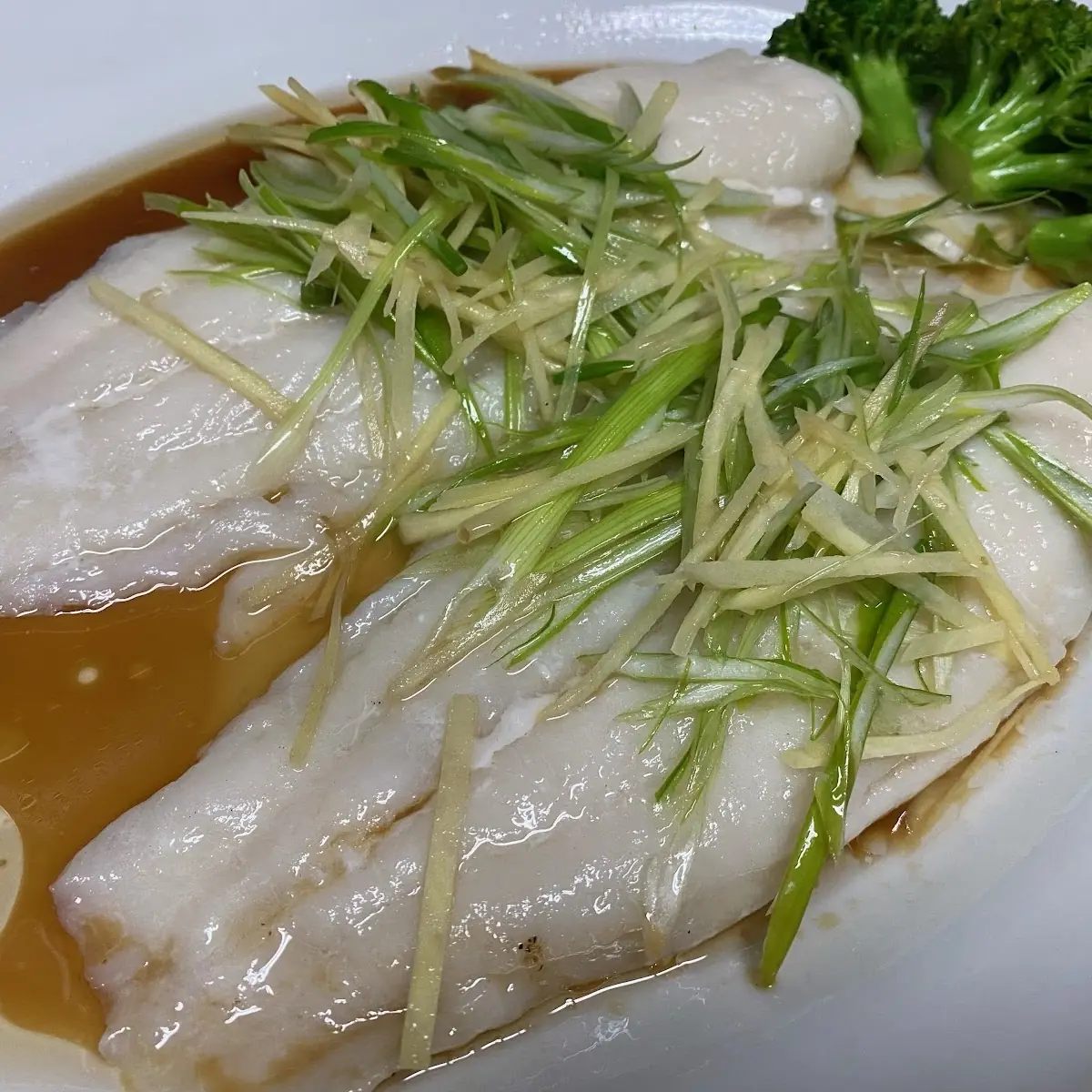 Steamed Fish Fillet with Ginger Onion