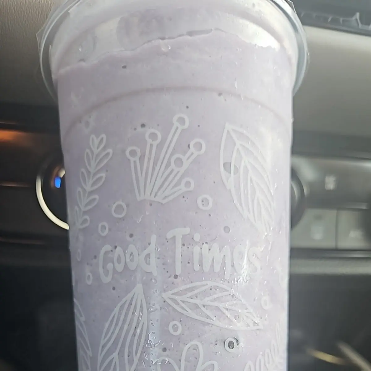 Taro Smoothie with Boba