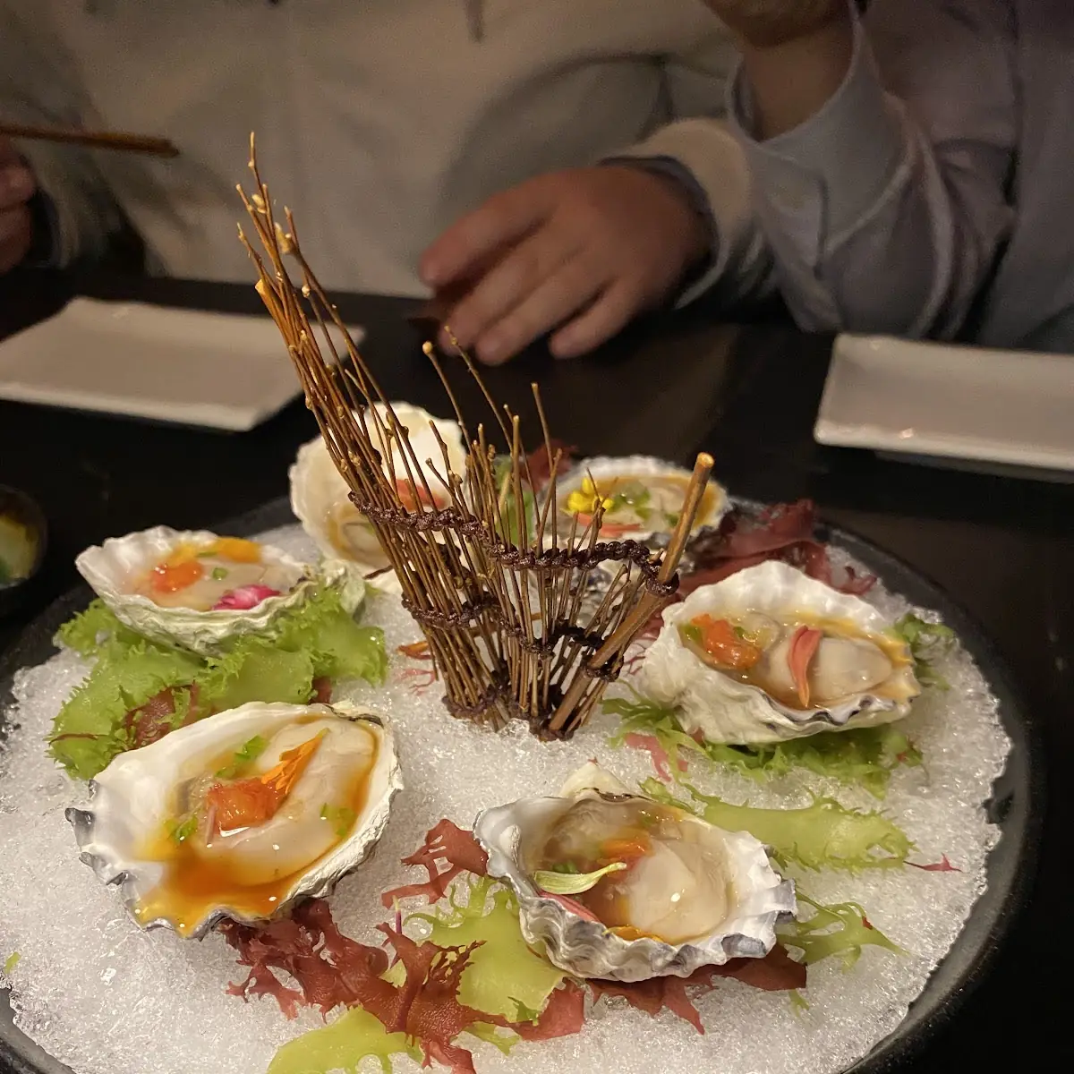 Fresh Oysters on Crushed Ice