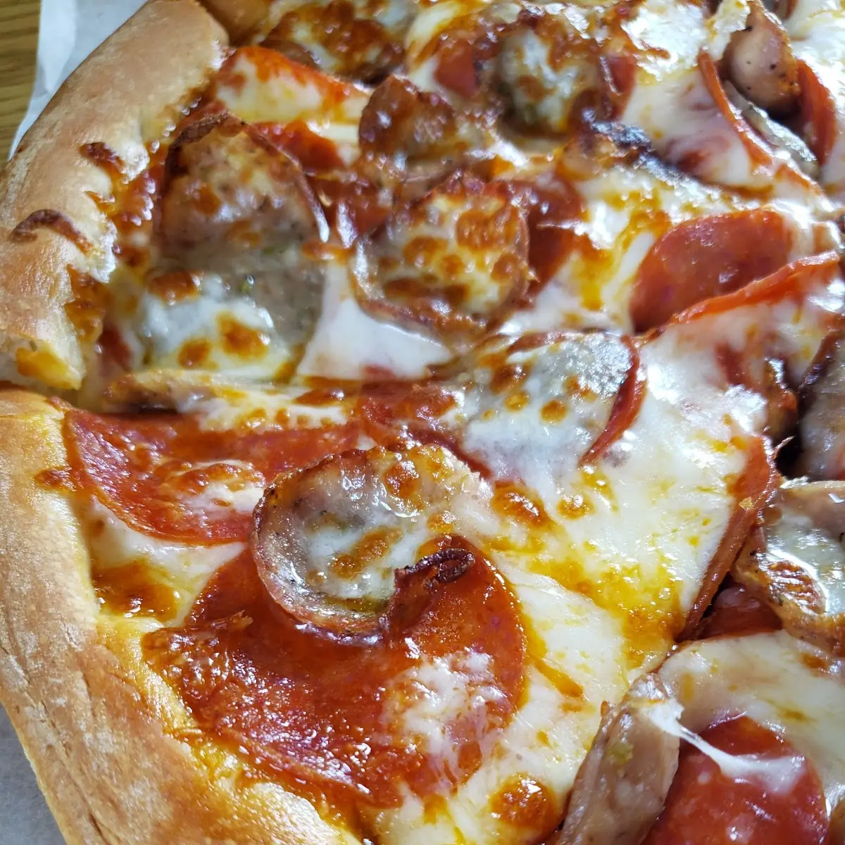 Pepperoni and Sausage Pizza