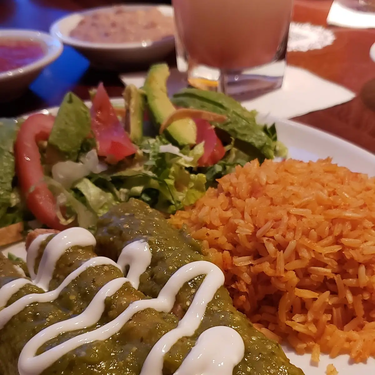 Crispy Chicken Enchiladas Verdes
