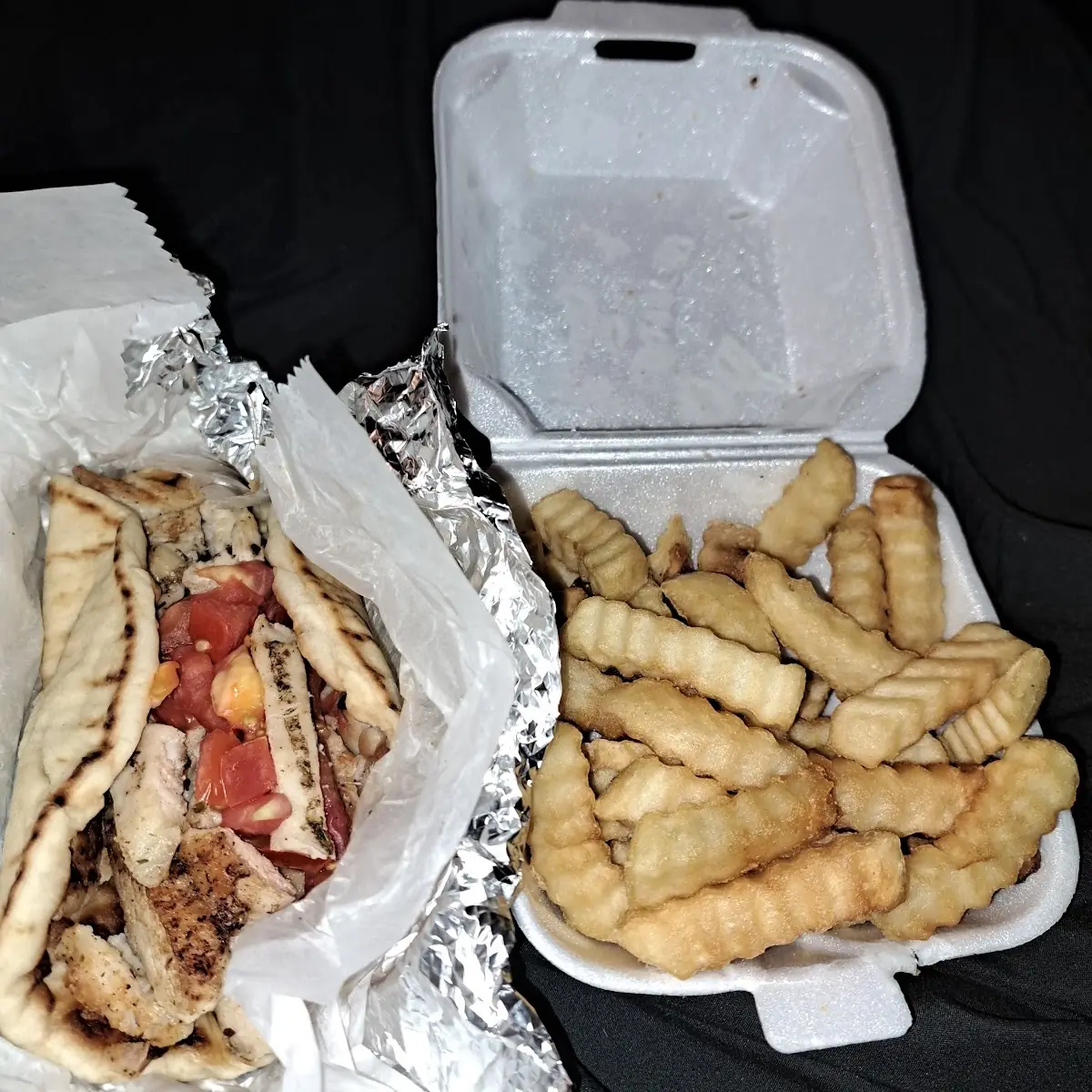 Chicken Gyro & Fries