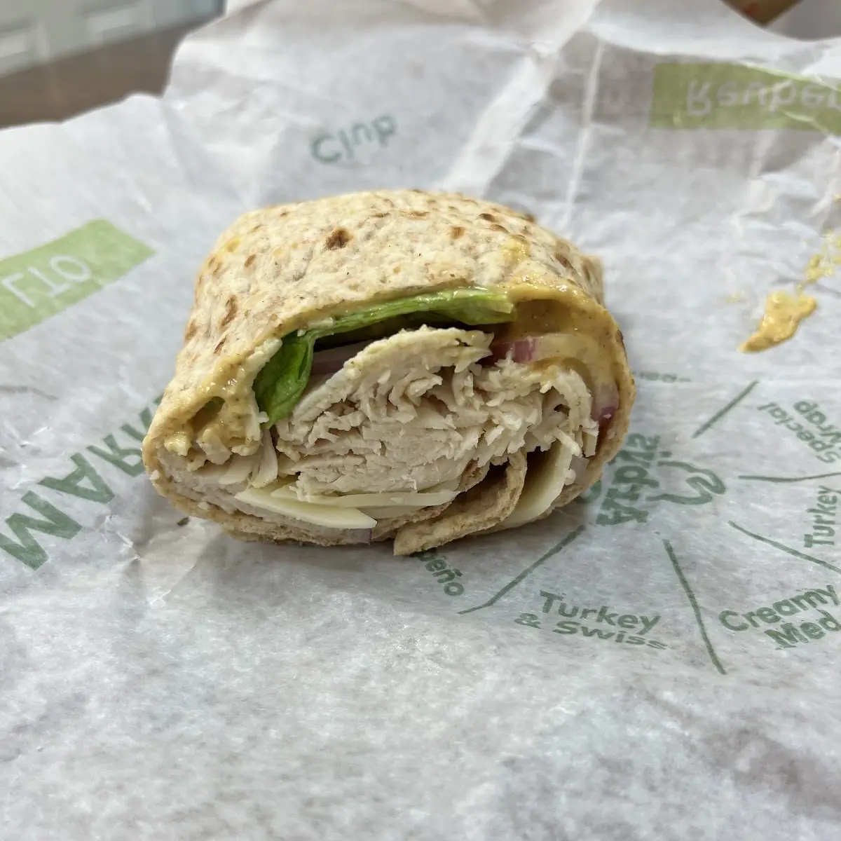 Roast Turkey Bacon and Ranch Wrap