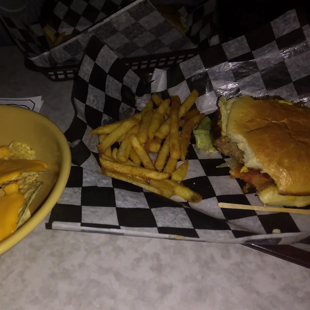 French Fries with Cheese and Nachos