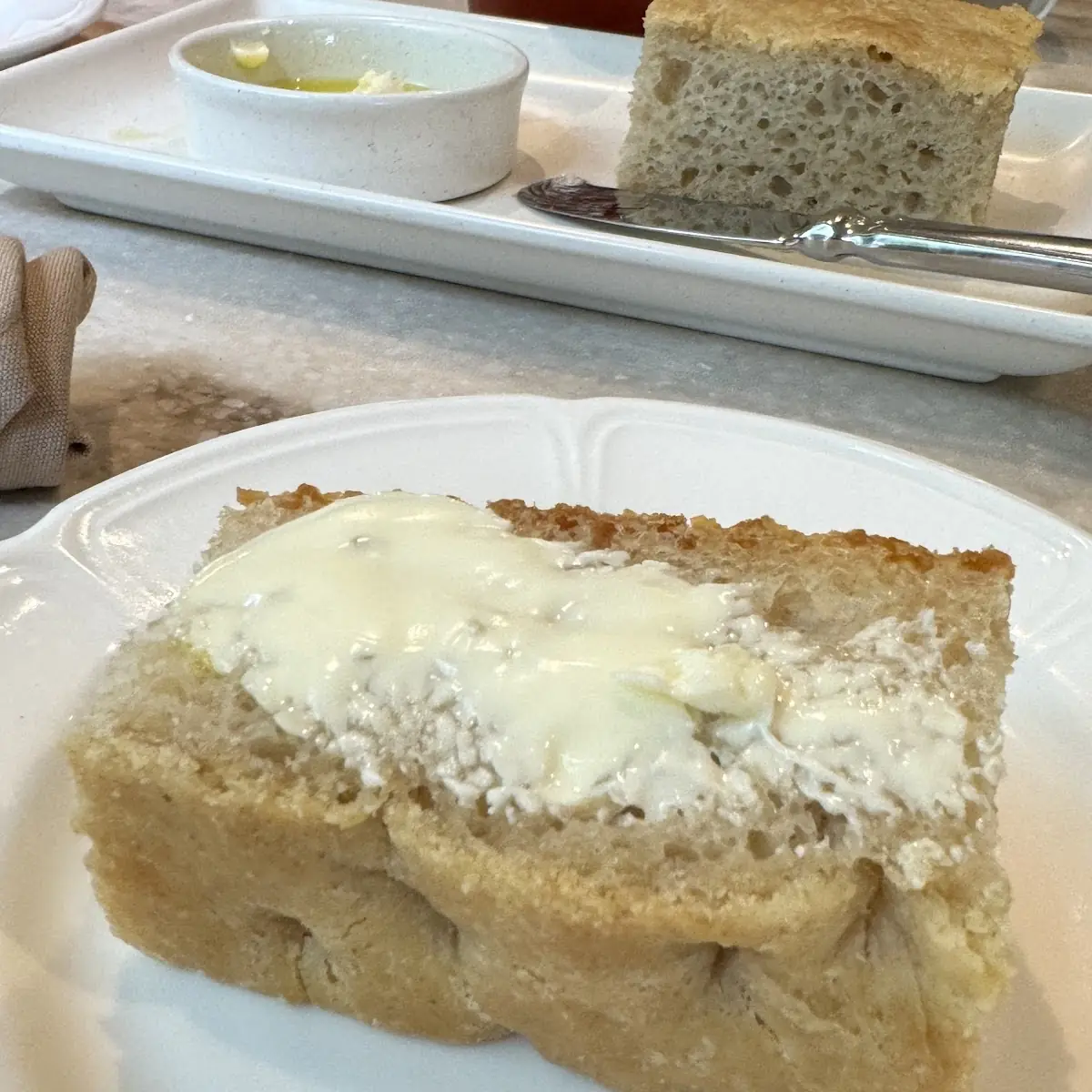 Fresh Bread with Salted Butter