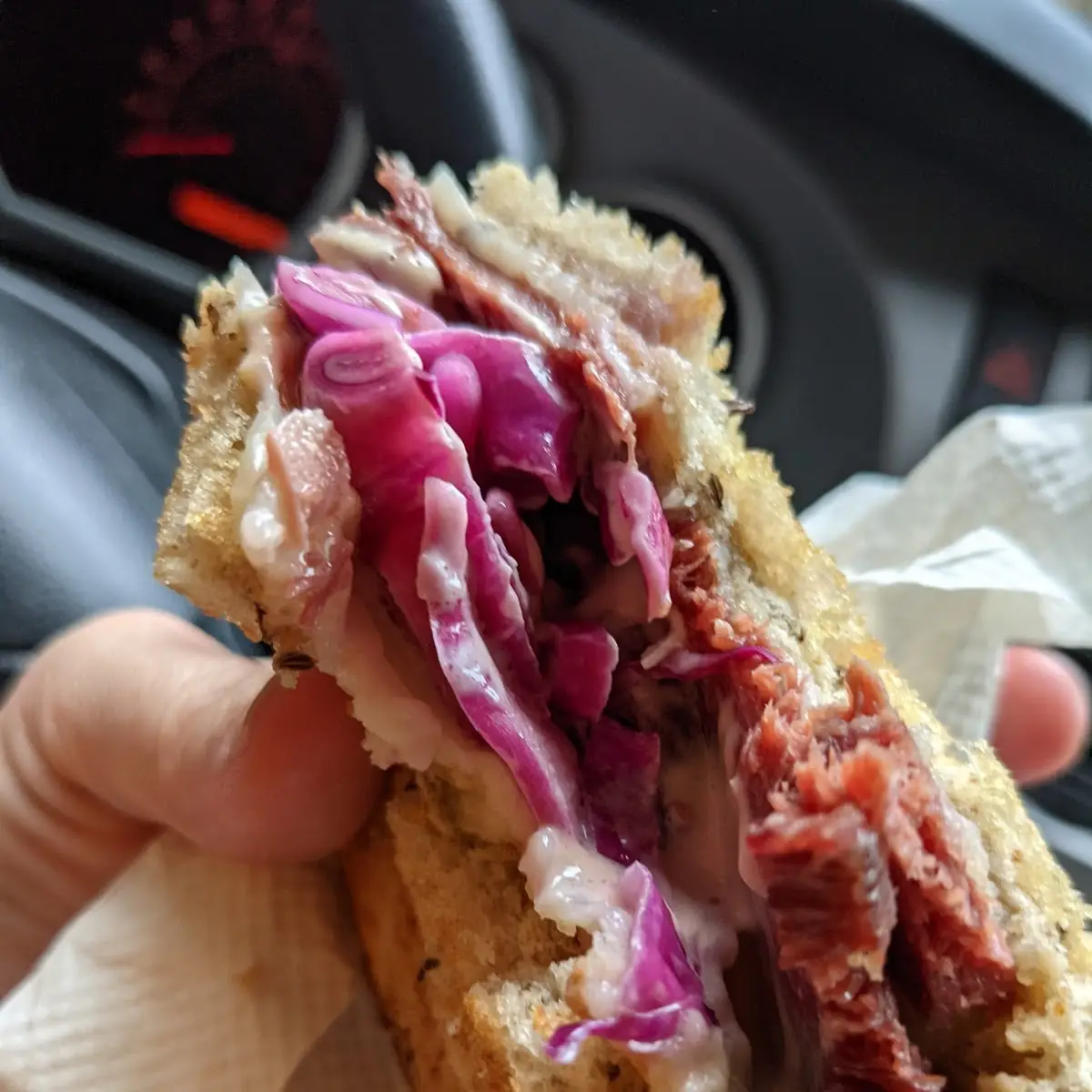 Beef Tongue Reuben Sandwich