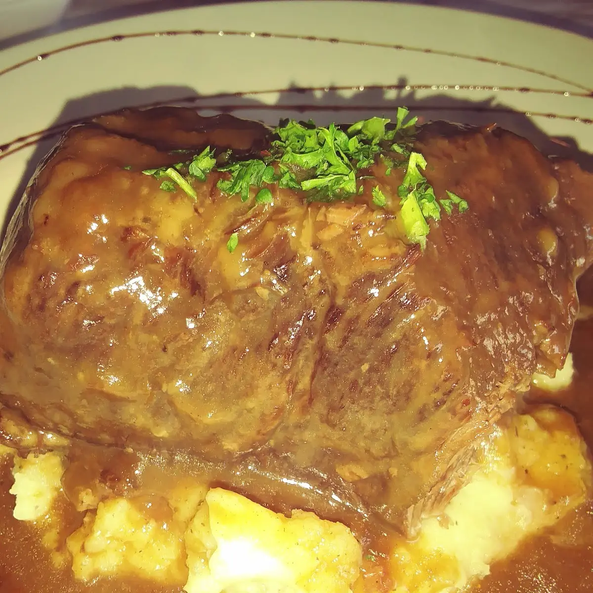 Short Ribs over Mashed Potatoes