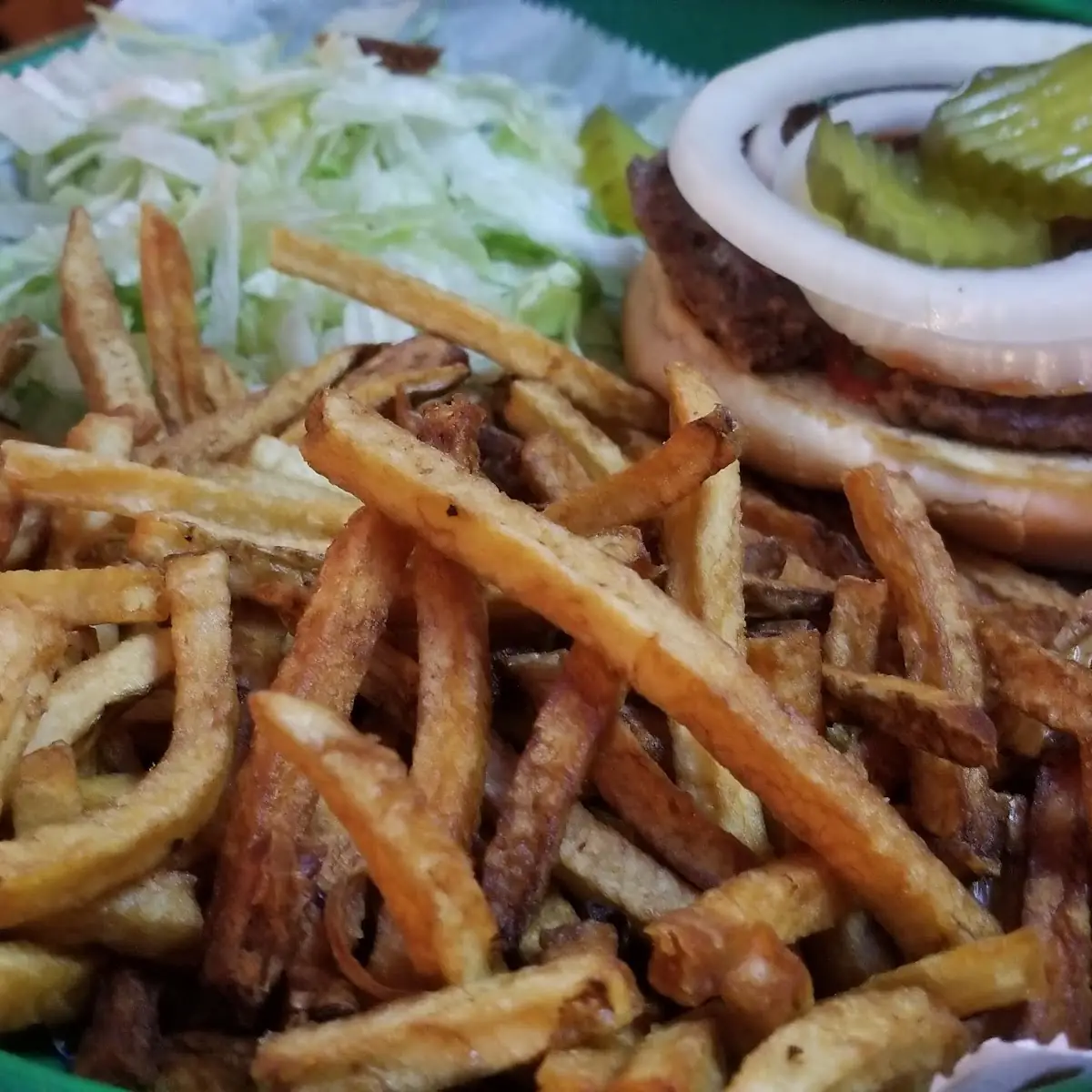 Hamburger with Fries