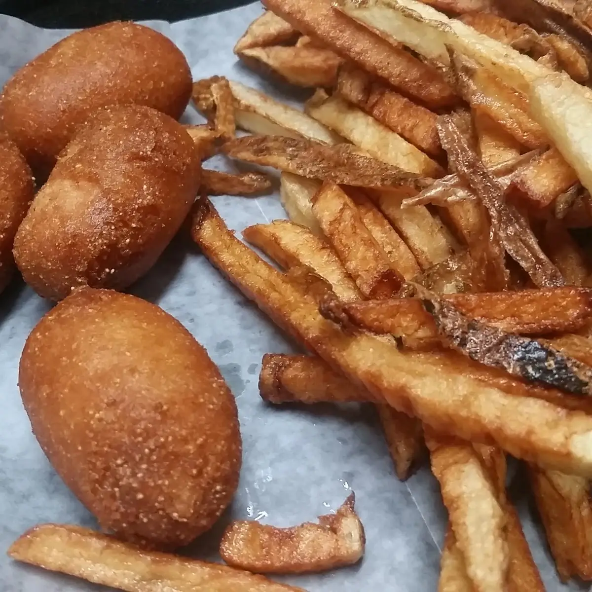 Mini Corn Dogs and Fries