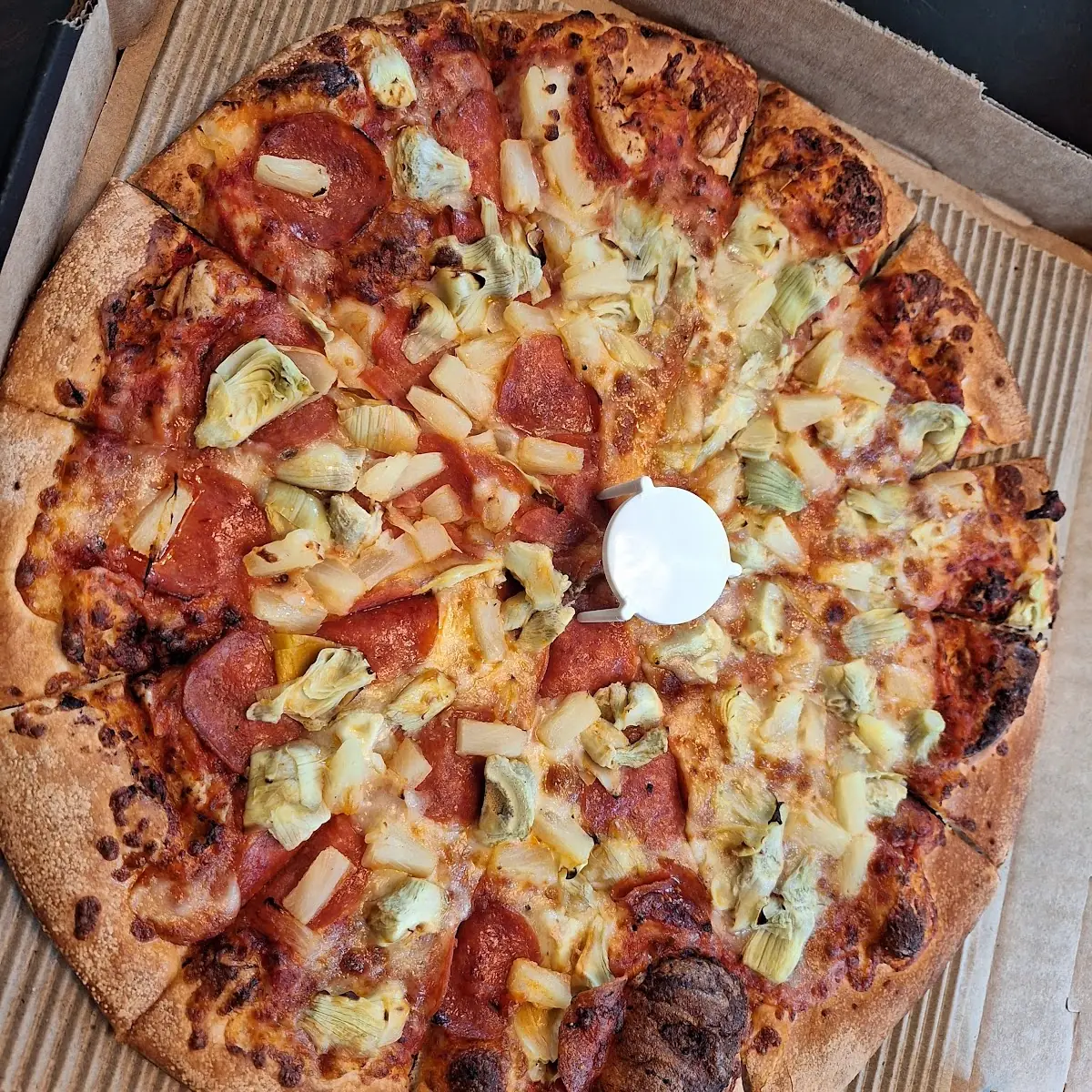 Are a Joke Pepperoni Pineapple Thin Crust