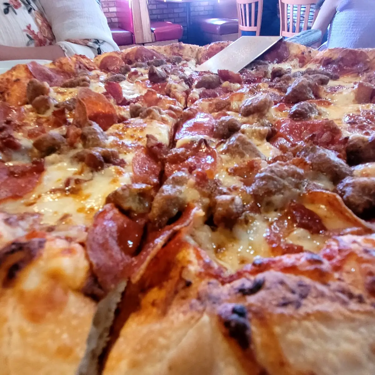 Three Meat Pizza