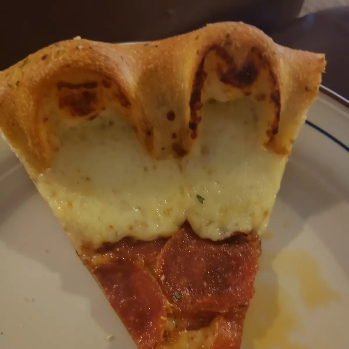 Ultimate Cheesy Crust Pizza Dried Up and Gross