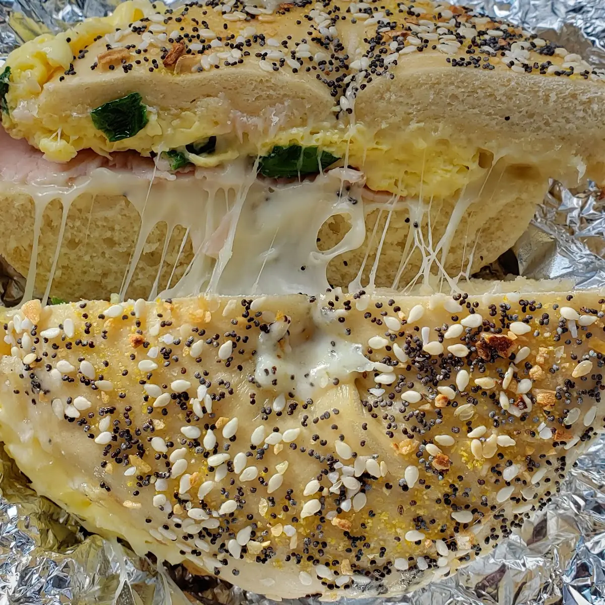 Everything Bagel Ham & Cheese