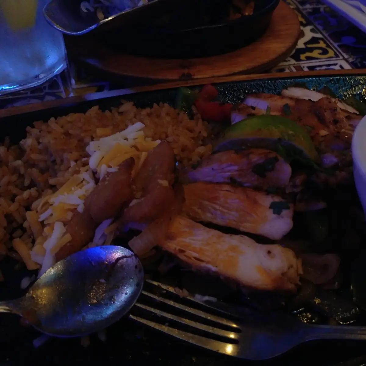 Ribeye Steak Rice and Potato Wedges