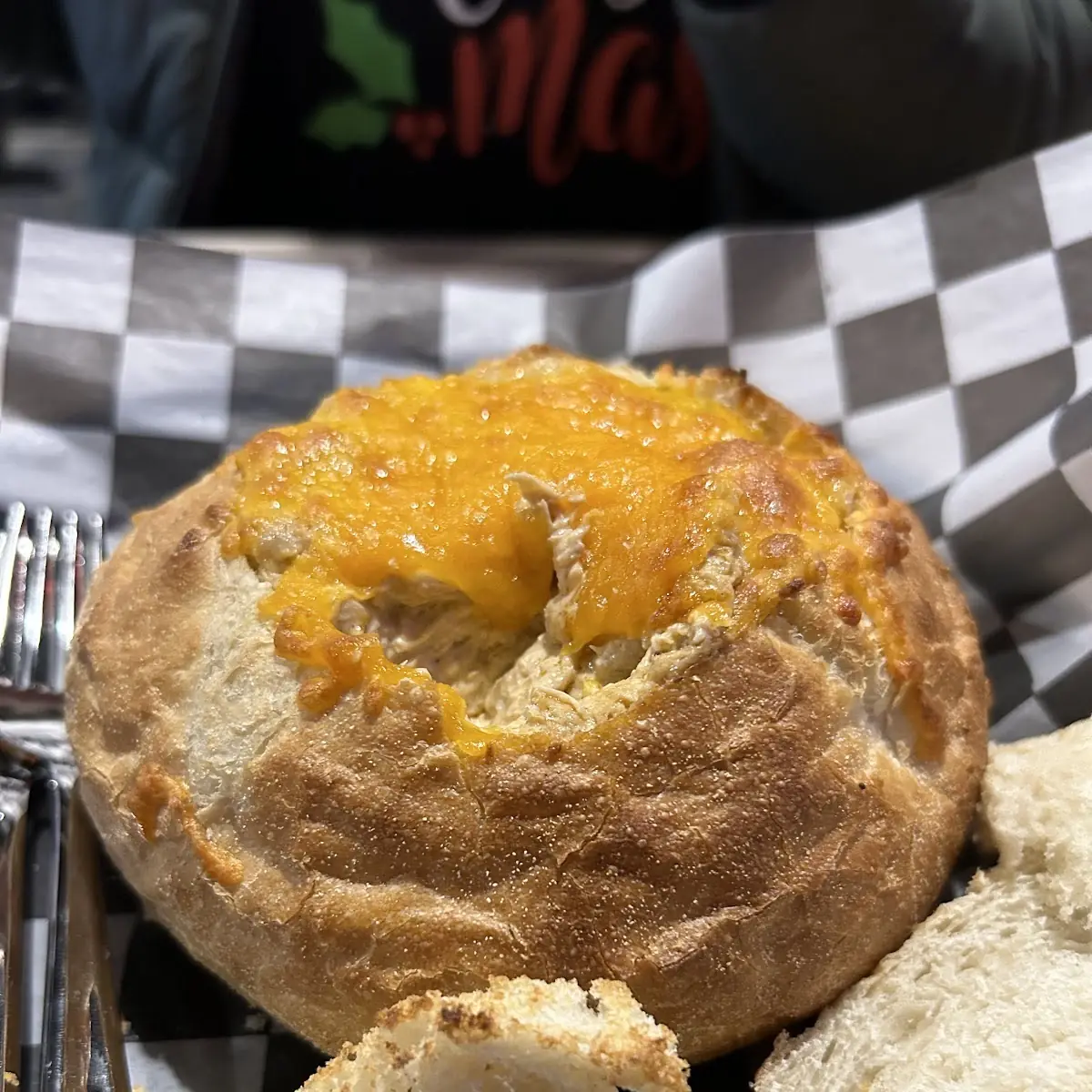 Crab Dip in a Bread Bowl