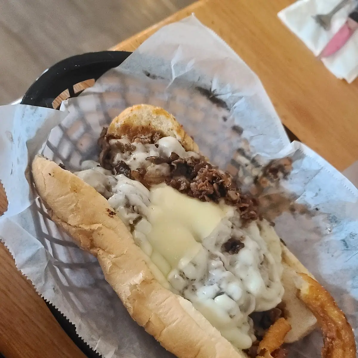 Steak and Provolone Sandwich