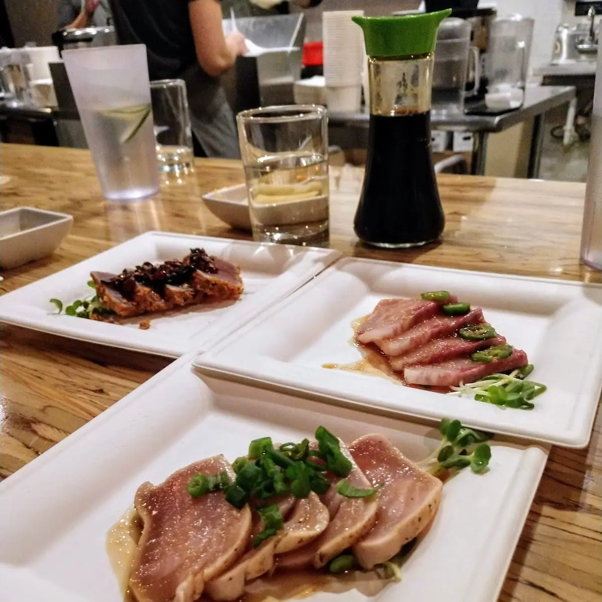 Albacore Tuna and Chili Tuna Sashimi