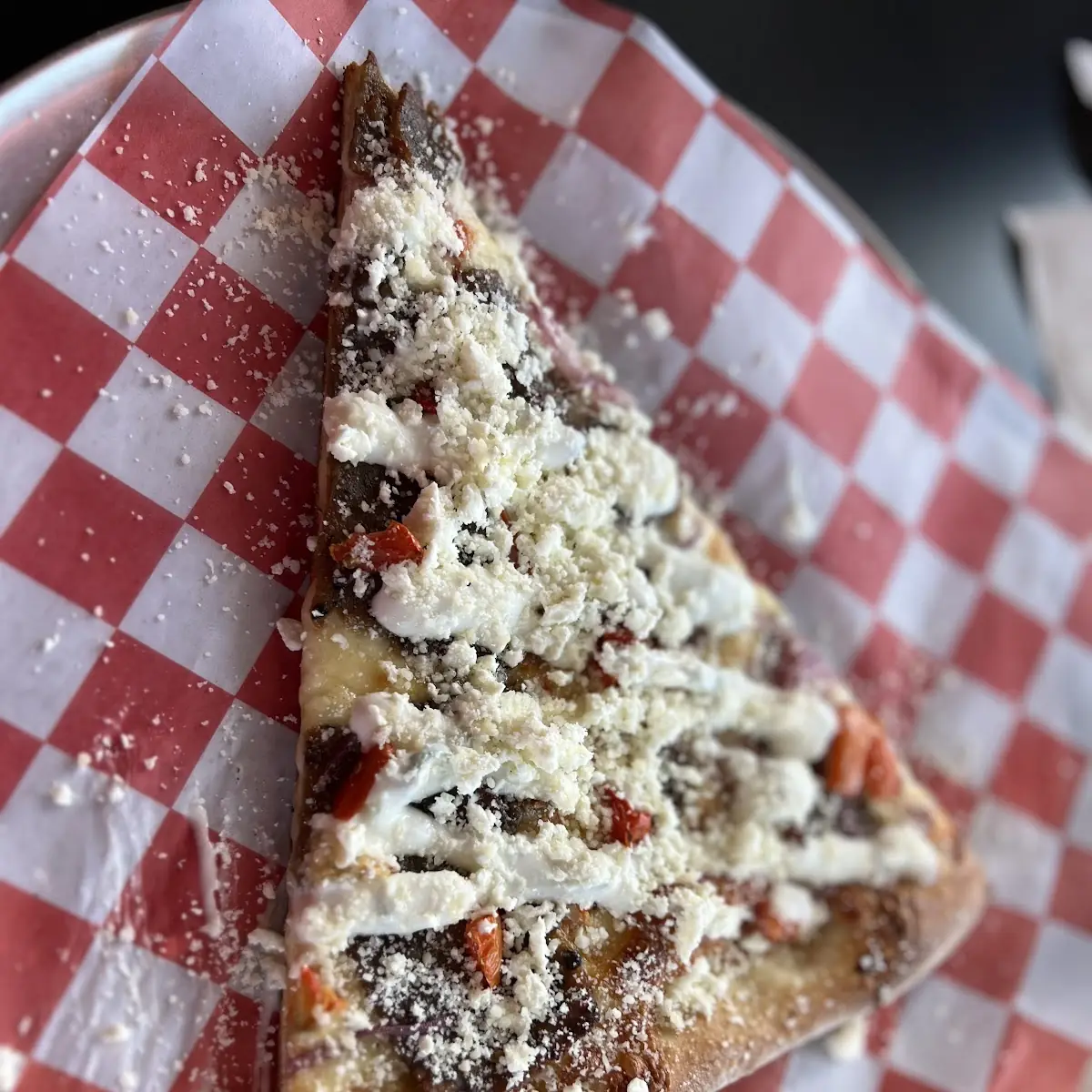 Mediterranean Pizza Slice