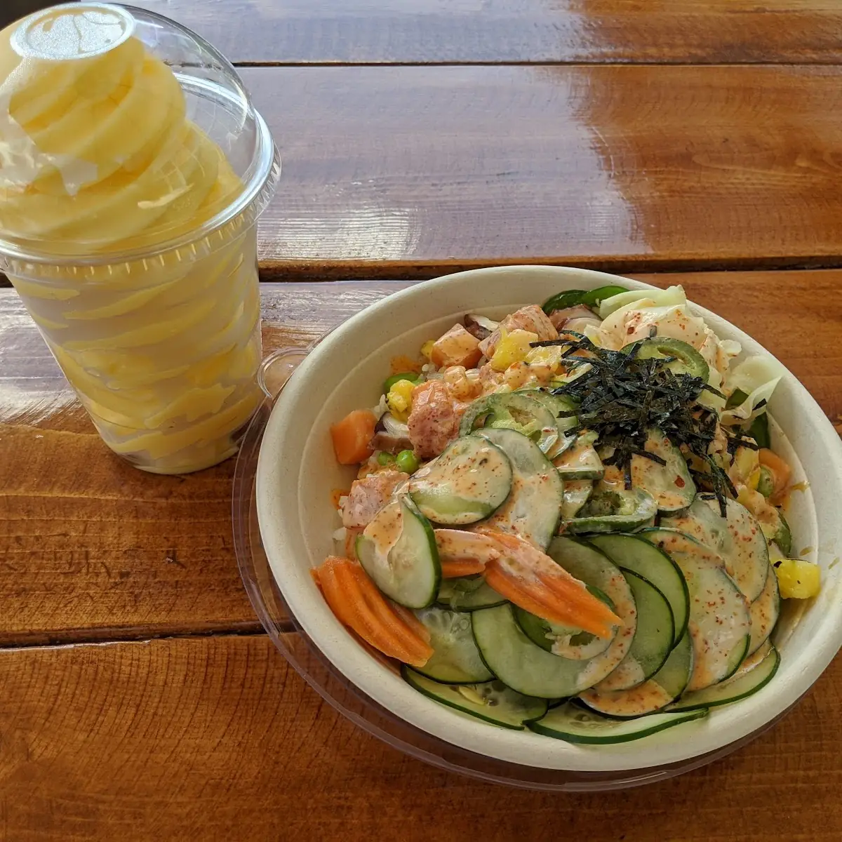 White Rice Salmon